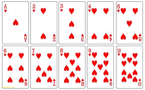 poker cards printable